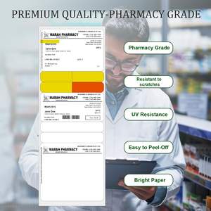 Étiquettes de Prescription 3 1/8" X 8.5" Qualité Pharmaceutique Papier Thermique Imperméable Résistant aux Rayures et aux UV Fournisseur OEM - Product Image 3