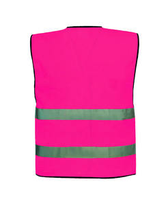 Chaleco DE SEGURIDAD reflectante de poliéster 100% unisex, chaquetas de trabajo de alta visibilidad en colores fluorescentes con soporte de logotipo personalizado - Product Image 2