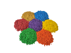 เม็ดยาง EPDM สีสันสดใสสำหรับเด็กพื้นสนามเด็กเล่นสวนเมตตาสนามเล่นของโรงเรียนเม็ดยางสีแดงขนาด1-4มม. - Product Image 2