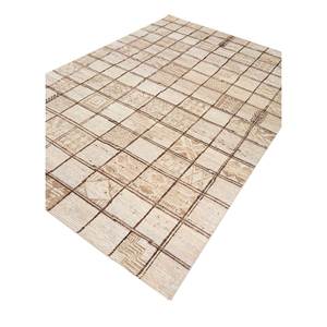 Tapis persan classique en laine Manifest Gold, noué à la main, Re-1166, design rectangulaire patchwork, pour la maison, le salon, le couloir, tressé - Product Image 2