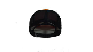 Casquette de camionneur 5 panneaux avec patch tissé personnalisé, deux couleurs Pantone, visière incurvée, casquette de sport avec filet, casquettes A-frame L04 - Product Image 4