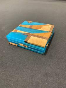 Attractive Epoxy Resin & <b>Wood</b> Coasters Tableware Epoxy Resin Coasters Wholesale <b>Table</b> <b>Mats</b> Coasters Best Insulations Coasters - Product Image 3