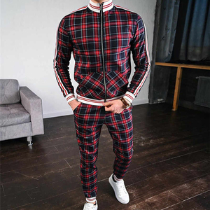 Nouvelle conception, survêtement pour homme pas cher, 2 pièces, manches longues, costumes décontractés, survêtement de course personnalisé pour homme - Product Image 2