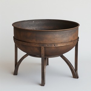 Brasero moderne de luxe en métal avec revêtement en poudre, conçu pour les espaces de divertissement en plein air, offrant chaleur et résistance durable - Product Image 1