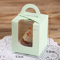 Boîte à gâteau en papier de qualité supérieure avec fenêtre transparente, emballage personnalisé