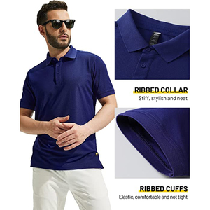 Polo de Manga Corta para Hombre, Camisa con Cuello de Tacto Suave, Suministro de Ropa al por Mayor OEM - Product Image 3