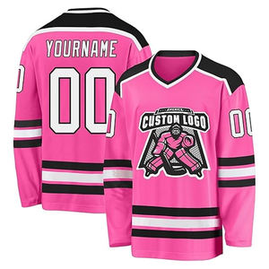 Camiseta de hockey sobre hielo de manga larga personalizada 2025, uniforme deportivo sublimado de secado rápido, ropa de equipo OEM para hombres, directo de fábrica - Product Image 1