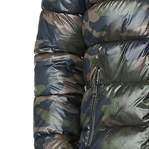 Service OEM Nouvelle Veste Matelassée Homme Design Uni Vêtement d'Hiver Col Montant Veste Matelassée Homme avec Logo Personnalisé - Product Image 2