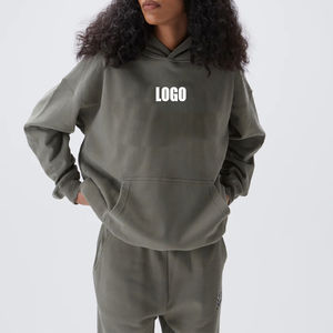 Sudaderas con capucha de gran tamaño para mujer, ropa de calle, estilo Hip Hop, tela de lana, ropa de invierno a prueba de viento, estilo pulóver - Product Image 4