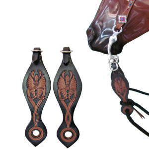 Correas de baba de caballo ecuestre occidental de primera calidad Cuero de vaca genuino Diseño múltiple a mano en la tienda Personalización bajo demanda - Product Image 3