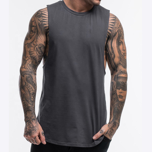 Camisetas sin mangas negras de alta calidad para hombre, ropa de gimnasio de punto transpirable, ajuste holgado para actividades al aire libre, las más demandadas, personalizadas - Product Image 4