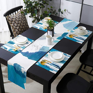 Sandal Color Home Decor Decorative GOTS Certificate wholesale best quality 100% Organic Cotton minimalist dinning <b>table</b> <b>runners</b> - Product Image 4