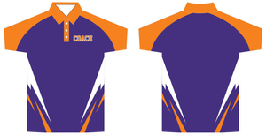 Camiseta de Entrenador de Fútbol Americano Naranja con Sublimación Personalizada, Unisex, de Verano, Secado Rápido, Transpirable, 100% Anti-Humedad - Product Image 2