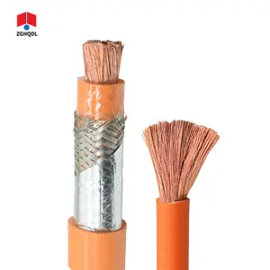 Cable EV naranja de alto voltaje de un solo núcleo personalizado para coche eléctrico EVR 3*2,5mm XLPO Cable sin blindaje Cable de alimentación de aislamiento HV