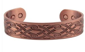 Unisex <b>Copper</b> Hammered Beaded Charm Bracelet Attractive Trendy Alloy <b>Bangle</b> with Number Shape/Pattern for Girls - Product Image 6