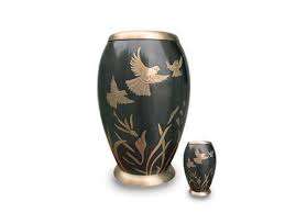 Hot Sale Quality <b>Large</b> Brass Cremation <b>Urns</b> With Silver Plating Emboss Design <b>Urns</b> Low Prices Fully Engraved Brass <b>Urns</b> for Ash - Product Image 4
