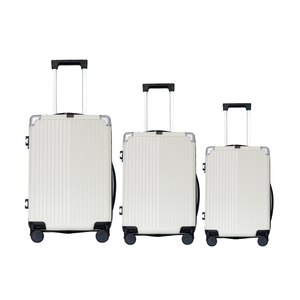 Precio competitivo 2102 Maleta Juego de equipaje Pp Mango Material DE LA PC Juego de maletas Ruedas silenciosas dobles Fábrica de equipaje de aluminio - Product Image 1