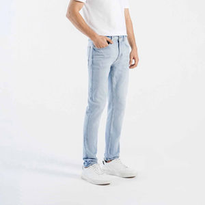 Custom Men Pants Blue Denim Pants Wholesale Breathable <b>best</b> <b>Fitting</b> Streetwear Clothing Patch Denim Low Rise Durable Jeans - Product Image 4