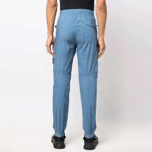 กางเกงคาร์โก้ผ้าย้อมสีพื้นสำหรับผู้ชาย,กางเกงใส่วิ่งเสื้อผ้าและกางเกงใส่ทำงานมีกระเป๋า6ช่องกางเกงคาร์โก้ MOQ ต่ำสำหรับผู้ชาย - Product Image 4