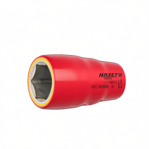 Hazet 6-Point Hexagonal Square 1/2'' <b>Socket</b> with Traction Profile 1000V Protective Insulation - Product Image 3