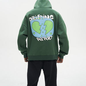 Sudaderas con capucha de gran tamaño gruesas de algodón de alta calidad últimas 2025 de alta calidad al por mayor para hombres básicos impresos de talla grande personalizados para invierno - Product Image 6