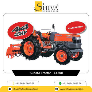 รถแทรกเตอร์คูโบต้า L4508 ได้รับการรับรองมาตรฐาน CE ความแม่นยำสูง น้ำหนัก 1395 กก. ระบบขับเคลื่อน 4x4 สำหรับใช้งานในฟาร์ม จัดส่งโดยตรงจากญี่ปุ่นไปยังอินเดีย - Product Image 2