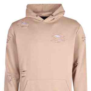 Prix de gros – Nouveaux sweats à capuche pour hommes, effet vieilli, en polaire thermique, imprimés personnalisés avec strass, 100 % coton de haute qualité - Product Image 2