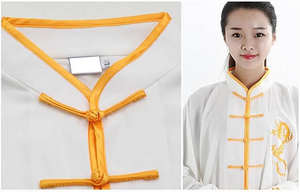 ชุดกังฟูสีดำสำหรับนักเรียนชุดฝึกศิลปะการต่อสู้ทำจากผ้าฝ้าย100% สำหรับ2025 - Product Image 6