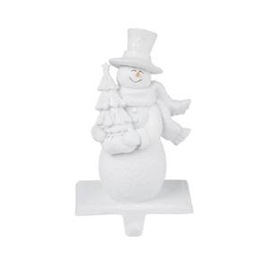 Soporte de calcetín de Navidad de Metal copo de nieve de alta calidad elegante gancho resistente para exhibición de chimenea - Product Image 1