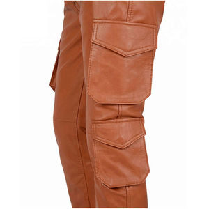 Pantalones de cuero para hombre de alta calidad de diseño superior, pantalones antiarrugas recién llegados, pantalones de cuero de buena calidad - Product Image 4