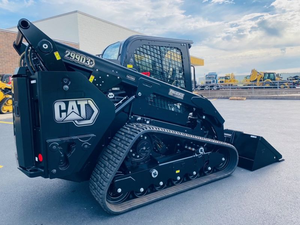 Chargeuse compacte sur chenilles Caterpillar 299D3, chargeuse à direction déportée de 4 tonnes avec moteur, boîte de vitesses et benne, couleur jaune et noir - Product Image 3