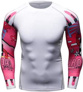 Rashguard personalizado para camisa de compresión BJJ OEM con tela duradera para uso de entrenamiento de Jiu Jitsu No-Gi MMA - Product Image 3