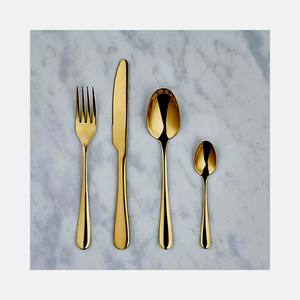 New <b>Gold</b> Plated High Quality Flatware Set with Royal Look Luxury Dotted Design Stainless Steel Flatware - Product Image 5