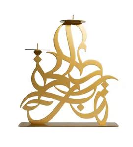 เชิงเทียนโลหะสำหรับตกแต่งที่หรูหราของตกแต่งบ้านของพรีเมี่ยมชิ้นกลางโต๊ะสำหรับงานเลี้ยงฉลองงานแต่งงาน - Product Image 3