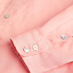 New Women's Regular Fit Button-Down Collar Full Sleeve Shirt Custom Blue Washed Long Sleeve Shirt - Product Image 6