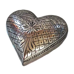 Urne funéraire en laiton de haute qualité avec gravure en étain noir fini pour les funérailles et le stockage des cendres - Product Image 1