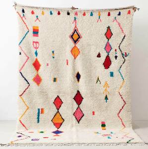 Auténtica alfombra marroquí Beni Ourain hecha a mano 100% lana de gran tamaño alfombra gruesa para sala de estar estilo Azilal Tapis - Product Image 3