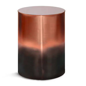 Elegante mesa de centro plateada con diseño de acabado martillado Mesa de salón Metal Precio personalizado muebles de sala de estar - Product Image 2