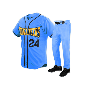 ชุดเครื่องแบบกีฬาระบายอากาศได้ดีเสื้อเจอร์ซีย์เบสบอลและซอฟต์บอล - Product Image 4