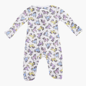 Combinaison imprimée avec fermeture éclair, logo imprimé, manches longues, fermeture éclair, motif imprimé, fermeture avant, blanc, printemps-été - Product Image 3