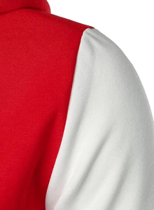 Veste universitaire de sport décontractée pour hommes manteau Letterman à capuche à la mode avec col montant veste à motif enduit pour hommes vente en gros - Product Image 4