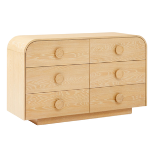 ตู้ลิ้นชักลูกบิด6ลิ้นชักสำหรับเด็กเฟอร์นิเจอร์ไม้หรูหราสำหรับเด็กผลิตในเวียดนาม - Product Image 2