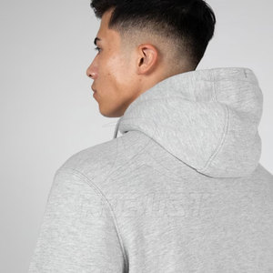 Pull à capuche en coton polyester personnalisé pour hommes Tissu polaire Séchage rapide Respirant Teint uni pour une utilisation en salle de sport d'hiver Service OEM - Product Image 5
