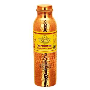 Botella de Agua de Cobre Puro de 34 OZ/1000 ML, 1 Litro, para Beber, Diseño Martillado, Venta al por Mayor - Product Image 1