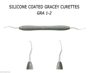Cureta/Scaler Dental Gracey 1/2 Manual Reutilizable con Mango Ergonómico de Silicona, Afilado, Certificado CE y Aprobado por ISO 13485-2016 - Product Image 5