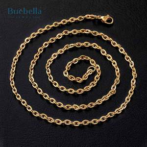 Venta caliente 925 Plata y oro rosa plateado 4mm Cadena de bambú collares de moissanita de alta calidad para hombres y mujeres - Product Image 1