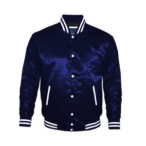 เสื้อแจ็กเก็ตแฟชั่นผ้าซาตินซาตินสำหรับผู้ชายใส่ได้ทั้งชายและหญิงเสื้อแจ็กเก็ตแฟชั่นผ้าซาตินคุณภาพสูงปกตั้งออกแบบได้ตามที่ต้องการ - Product Image 1