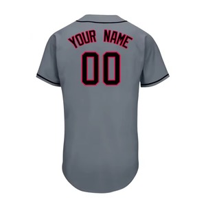 Camiseta de Béisbol Personalizada con Logotipo y Nombre al por Mayor, Camiseta de Béisbol y Sóftbol Sublimada Sólida para Adultos, 100% Poliéster - Product Image 2