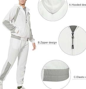 Survêtement imprimé solide à la mode avec col montant 100% coton pour l'hiver nouvel arrivage de vêtements d'entraînement de fitness pour hommes - Product Image 3