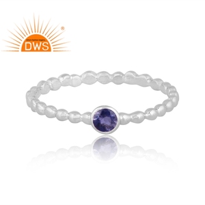 Anillo llamativo de piedras preciosas de iolita Natural de plata de ley más vendido, joyería personalizada para mujer, regalo para ella - Product Image 2